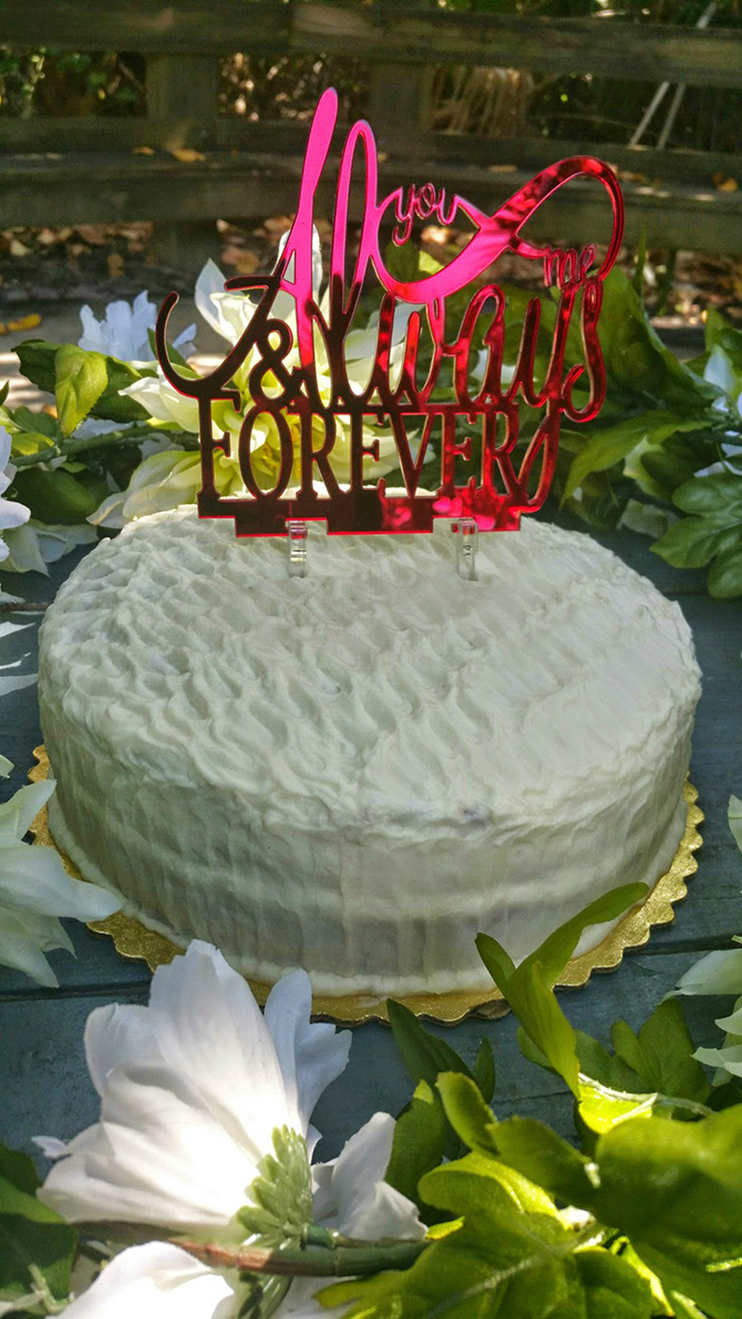 I DO Weddings By Sheri - Wedding Cake In Pink & White