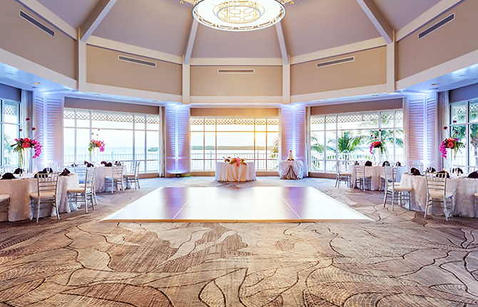 Sanibel Harbour Marriott Resort & Spa wedding reception dancefloor daylight