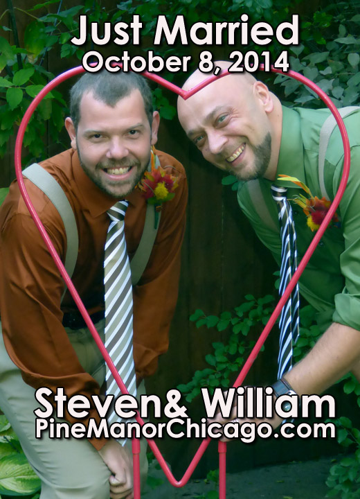 Gay Wedding Chicago Site - Reverend Pamela performing same-sex marriage ceremony