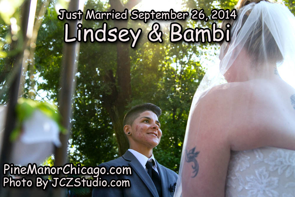 Gay Wedding Chicago Site - Reverend Pamela performing same-sex marriage ceremony