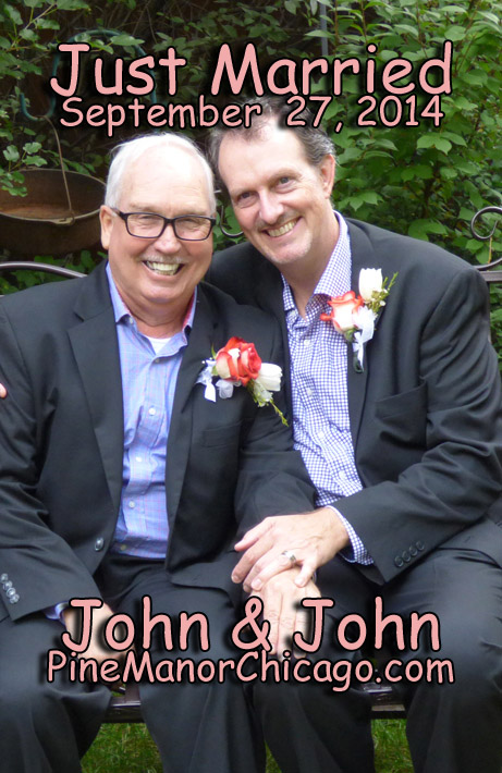 Gay Wedding Chicago Site - Reverend Pamela performing same-sex marriage ceremony