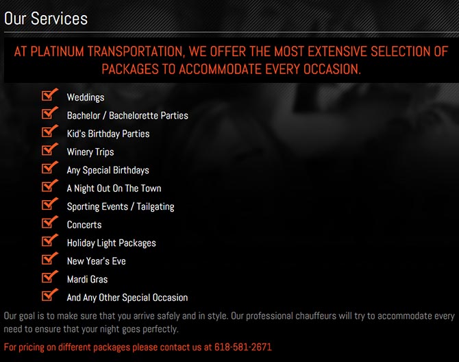 Platinum Transportation
