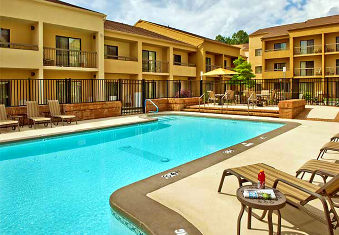 Courtyard Raleigh Midtown Raleigh North Carolina Pool Area