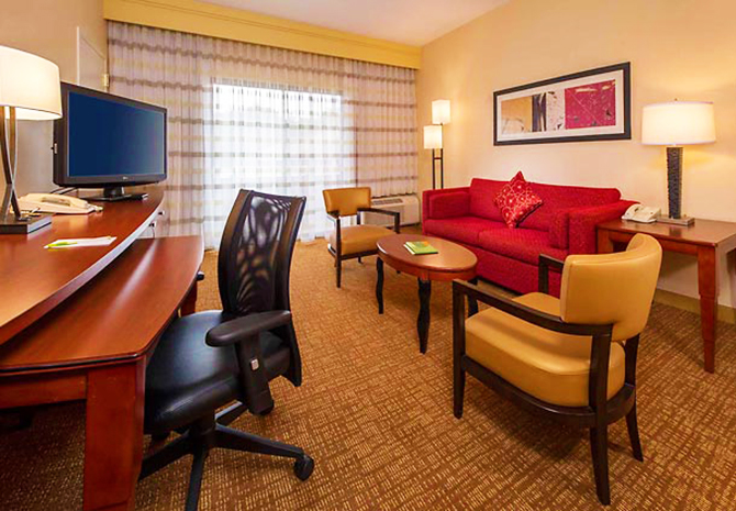 Courtyard Raleigh Midtown Raleigh North Carolina Suite Living Area