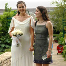 LBGT Holy Union - Bride with Rev. Paul Wedding Officiant