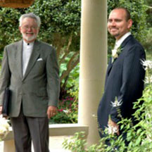 LBGT Holy Union - Groom and Reverend Paul