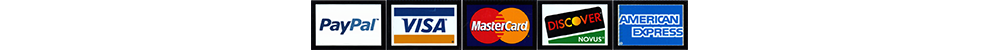 visa, mc, amex, paypal, discover