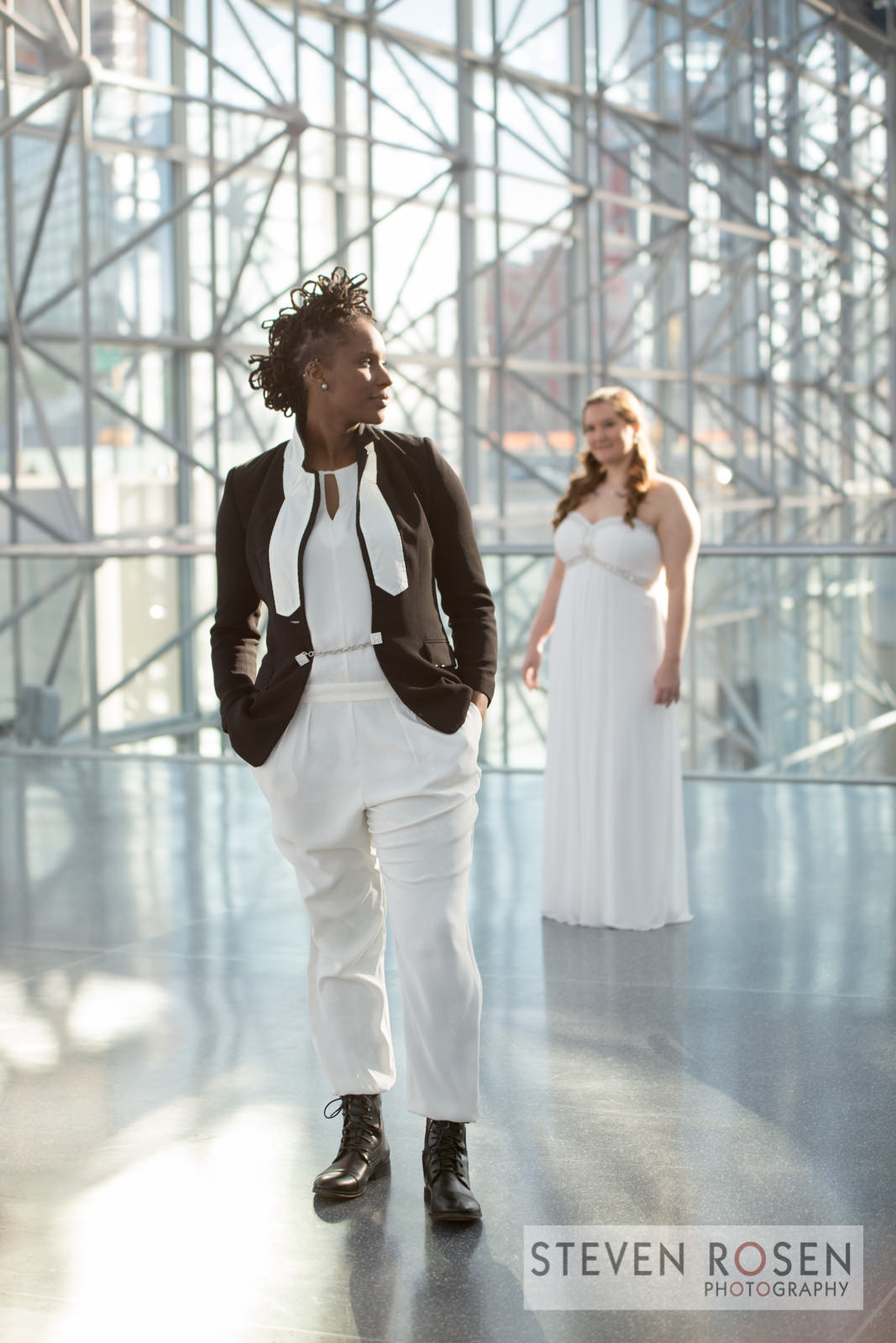 Javits Center Entrance - Val and Chelsey LGBT Wedding at the Original LGBT EXPO in NYC