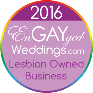 Lesbian Owned Business on the EnGAYged Weddings LGBT Wedding Directory