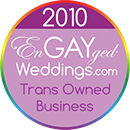 Trans Owned Business on the EnGAYged Weddings LGBT Wedding Directory