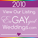 View Our Listing on the EnGAYged Weddings LGBT Wedding Directory