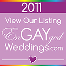 View Our Listing on the EnGAYged Weddings LGBT Wedding Directory