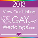 View Our Listing on the EnGAYged Weddings LGBT Wedding Directory