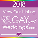 View Our Listing on the EnGAYged Weddings LGBT Wedding Directory