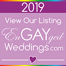 View Our Listing on the EnGAYged Weddings LGBT Wedding Directory