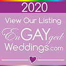 View Our Listing on the EnGAYged Weddings LGBT Wedding Directory