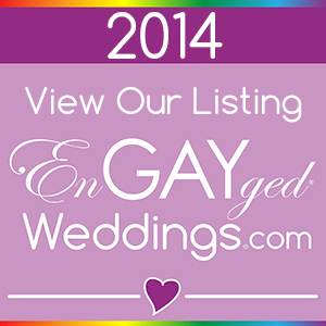 View Our Listing on the EnGAYged Weddings LGBT Wedding Directory