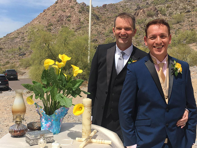 LGBT Wedding Outdoors Mesa, Arizona - Rites of Celebration