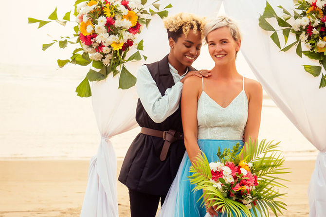 LGBT BEach Wedding - LGBT Destination Weddings - LGBT Honeymoons - Susan's Travel Service