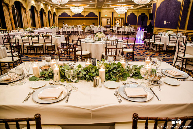 Bahia Resort Hotel Gold Chivari Chairs Wedding Reception