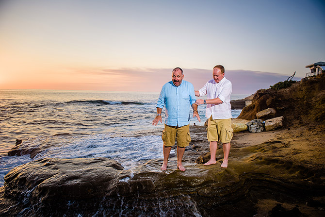 Gay Beach Wedding - Ceremonies DeVie Gay Wedding Officiant in San Diego California