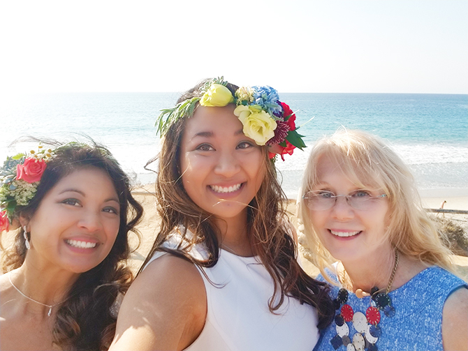 Lesbian Becah Wedding CA - Ceremonies DeVie Gay Wedding Officiant in San Diego California
