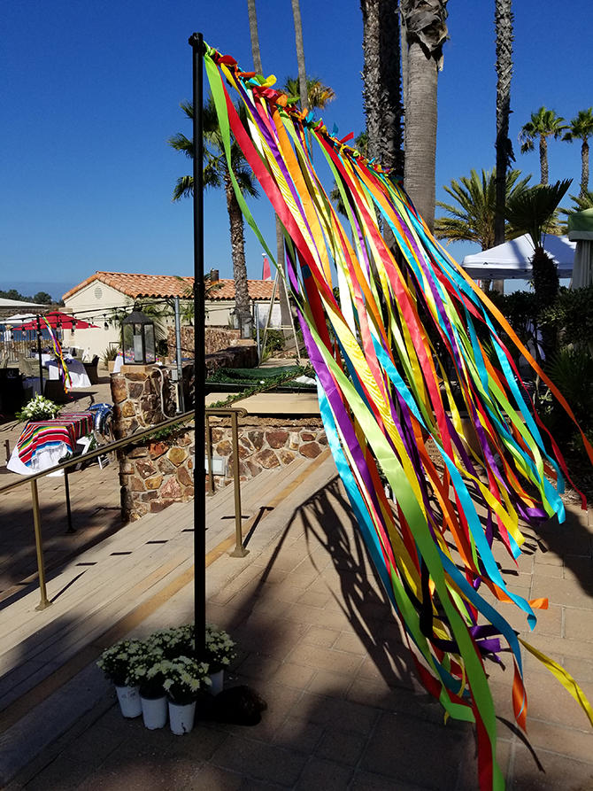 Rainbow Streamers - Ceremonies DeVie Same-Sex Wedding Officiant San Diego