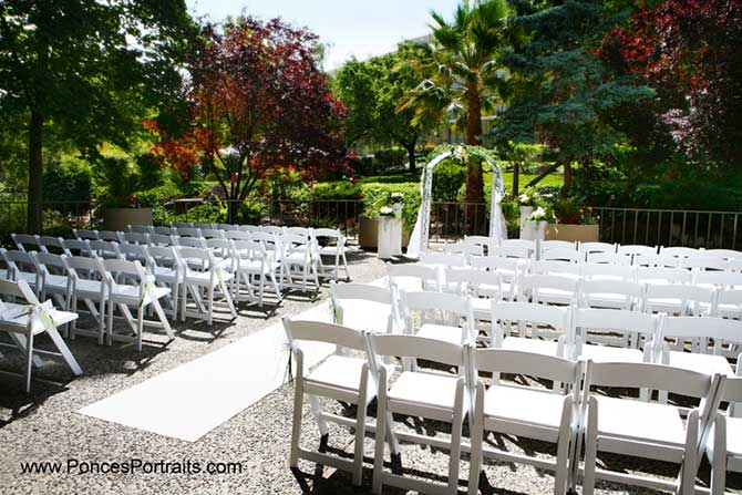 DoubleTree by Hilton Sacramento wedding ceremony seating