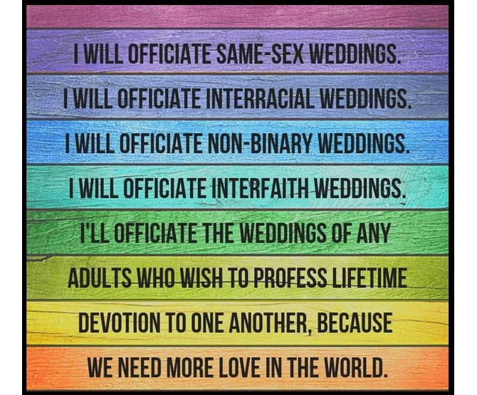 Riverside, CA LGBT Wedding Officiant - Hearts and Happiness