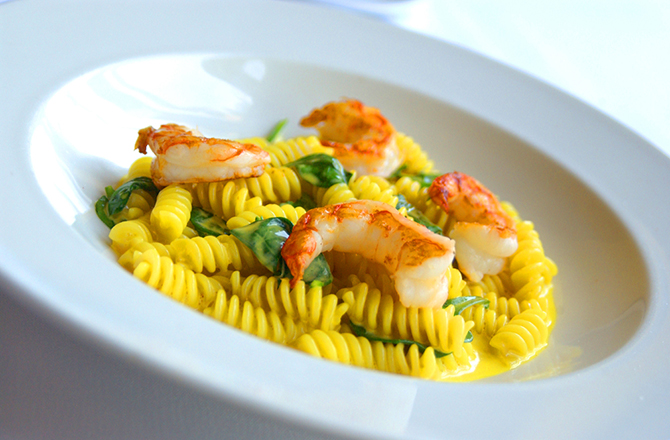 Mario's Place shrimp and pasta