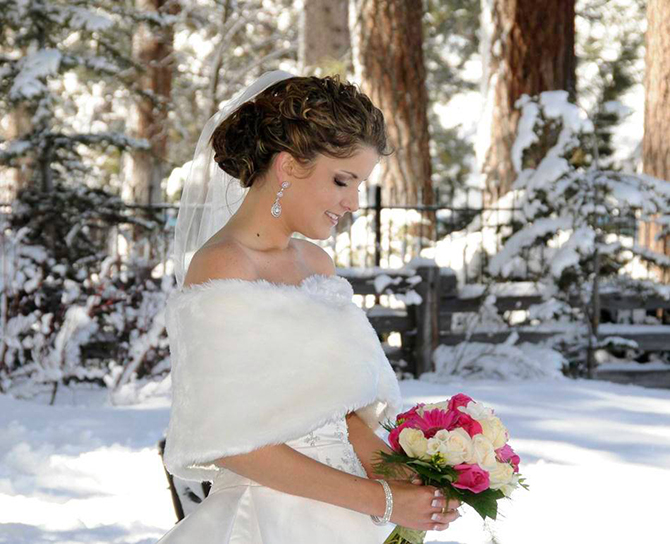 Lake Tahoe Snow Bride - Mountain HIgh Weddings