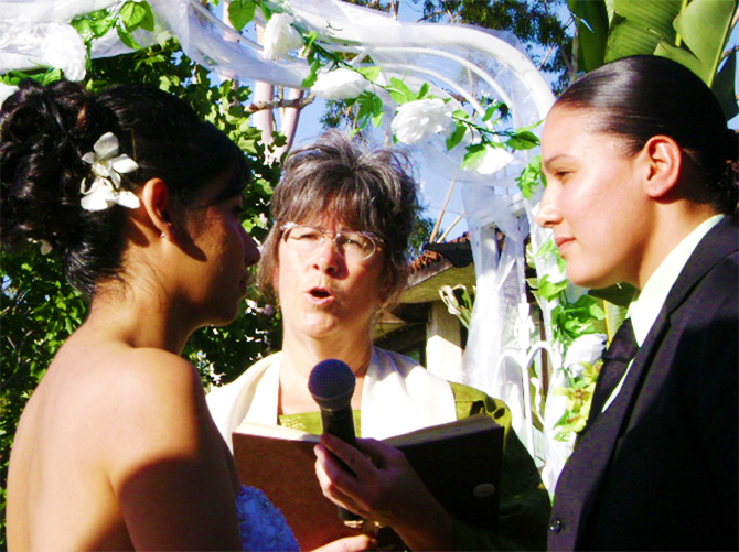 Sacred Ceremonies Priscilla Munson LGBT Wedding Officiant in Long Beach California