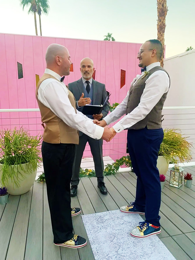Palm Springs, California LGBTQ Wedding Officiants - Whispered Vows