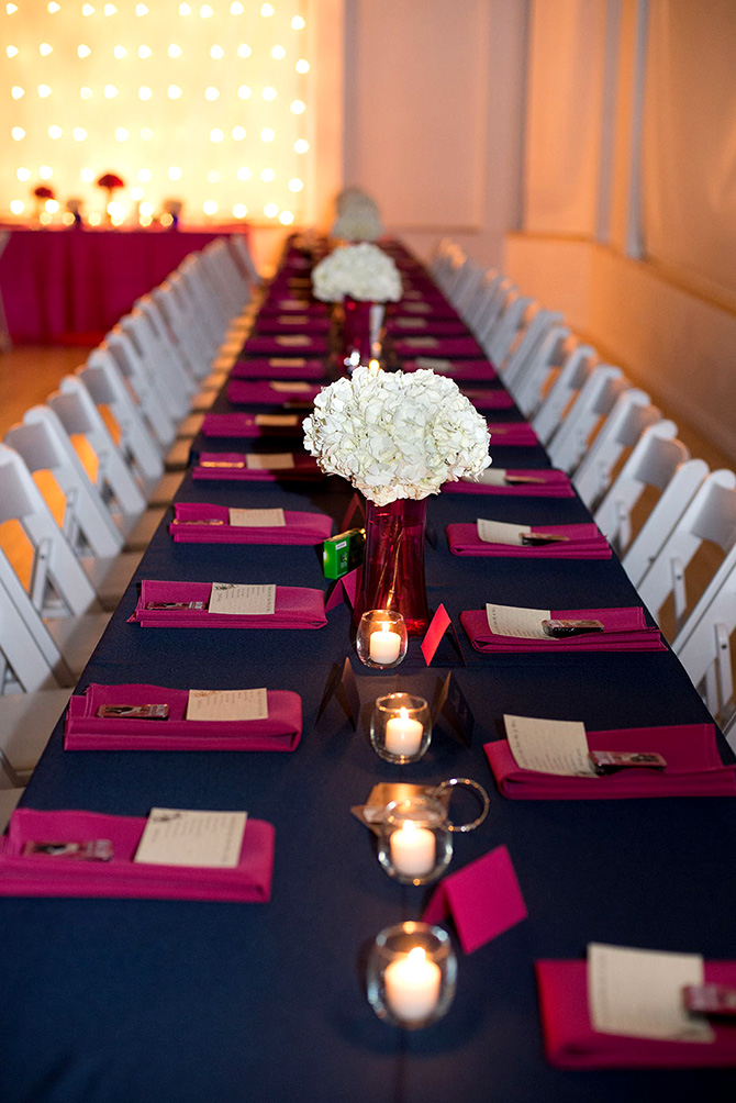 Denver, CO Wedding reception dining table - Wash Park Studio