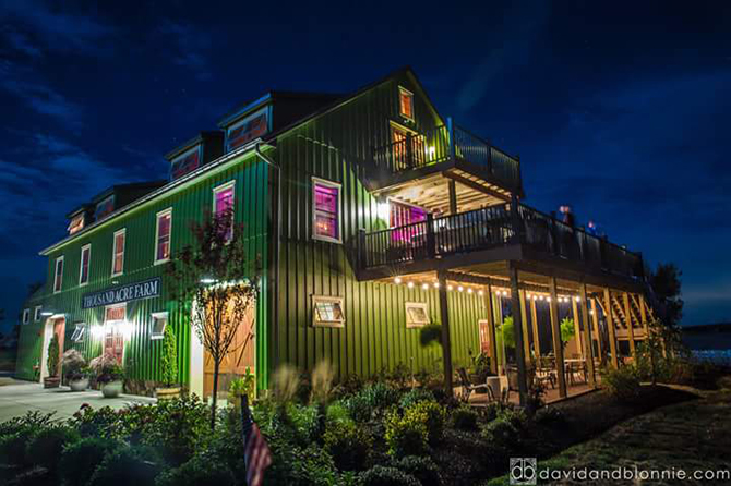 Waterfront event venue barn Delaware - Thousand Acre Farm
