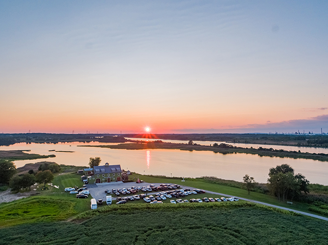 Rustic Delaware Barn Sunrise - Thousand Acre Farm