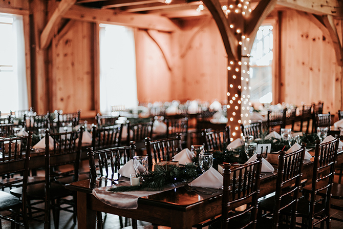 Barn Wedding Reception - Thousand Acre Farm