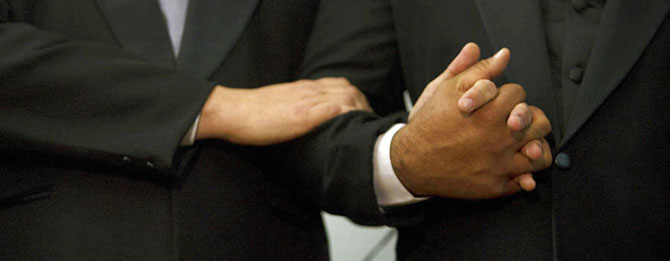 Your Delaware Same-Sex Marriage - Grooms holding hands