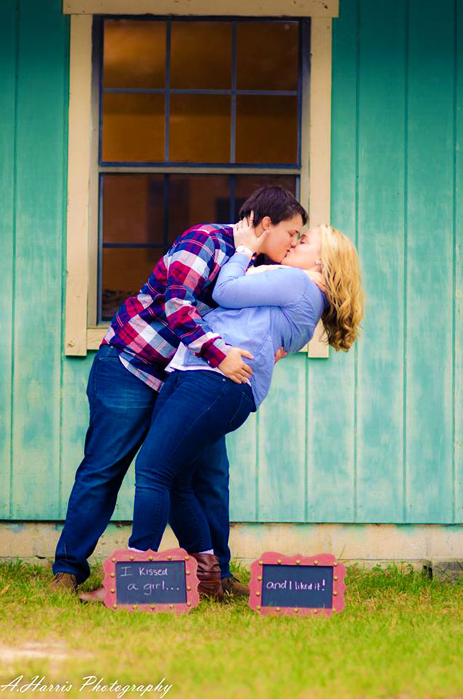A. Harris Photography - I kissed a girl... and I liked it! Lesbian couple.