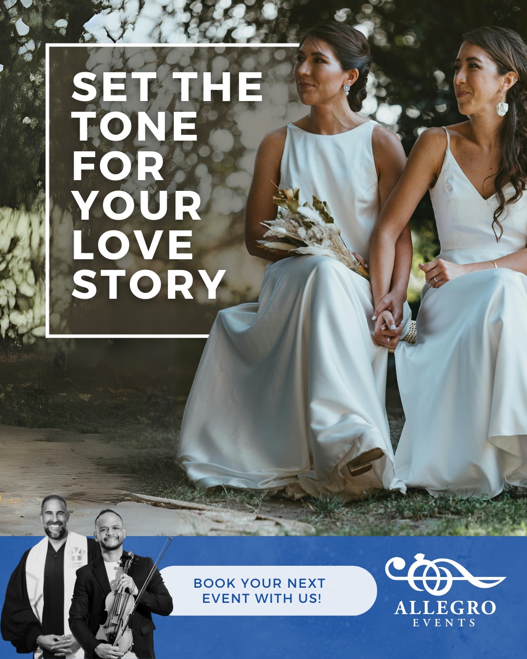 Allegro Events 
Southeast Florida LGBT Wedding Ceremony Officiating & Live Violin Music


