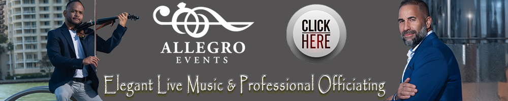 Allegro Events 
Southeast Florida LGBT Wedding Ceremony Officiating & Live Violin Music


