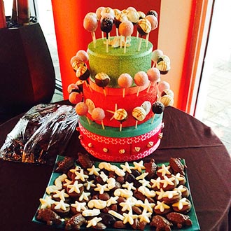 Candy Buffet lady LGBT Wedding Candy in Boca Raton Florida
