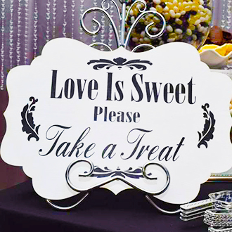 Candy Buffet lady LGBT Wedding Candy in Boca Raton Florida