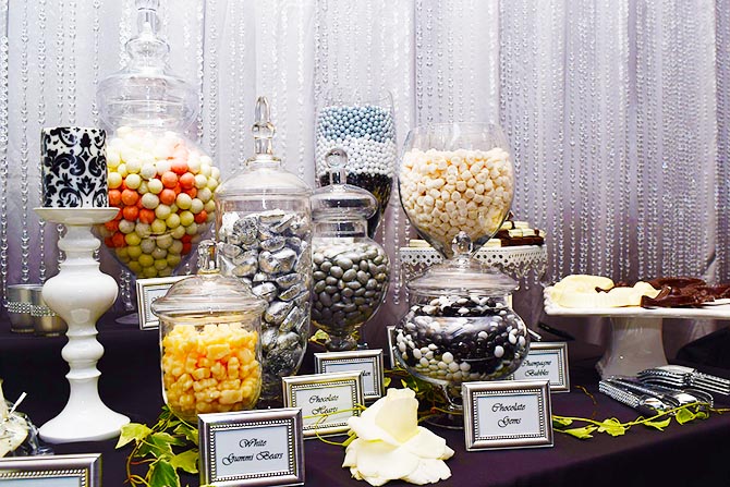Candy Buffet lady LGBT Wedding Candy in Boca Raton Florida