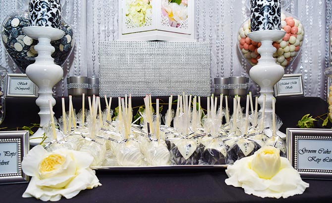 Candy Buffet lady LGBT Wedding Candy in Boca Raton Florida