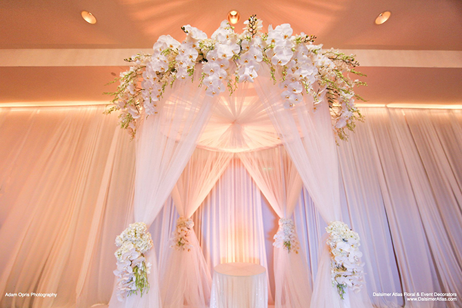 white wedding ceremony - South Florida LGBT Wedding Floral Design and Decor - Dalsimer Atlas