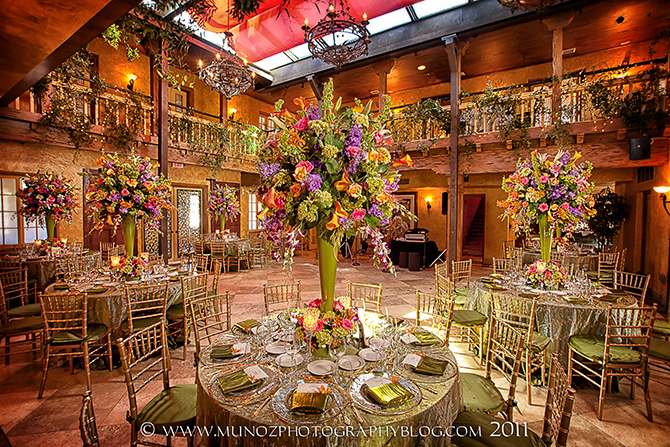 Sage green wedding reception - South Florida LGBT Wedding Floral Design and Decor - Dalsimer Atlas