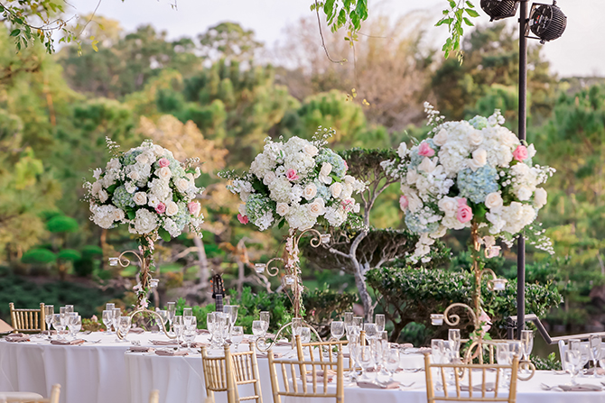 outdoor wedding reception decor - South Florida LGBT Wedding Floral Design and Decor - Dalsimer Atlas