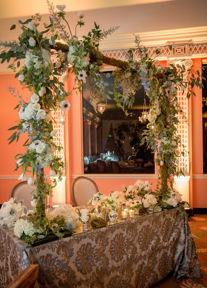 Peony wedding reception decor - South Florida LGBT Wedding Floral Design and Decor - Dalsimer Atlas