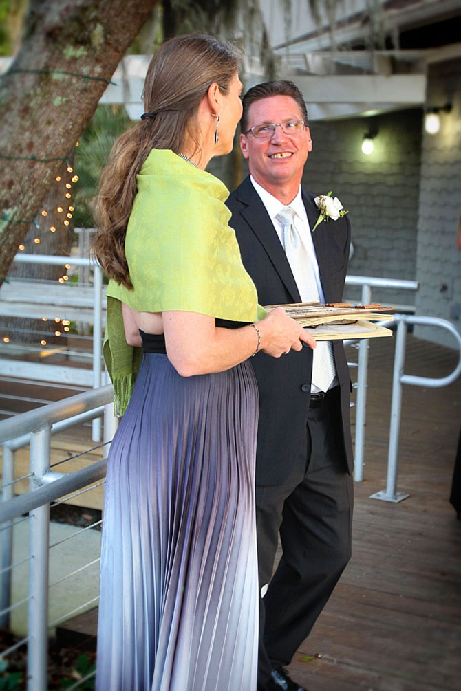 Florida Wedding Celebrant - Jacksonville, FL LGBT Weddings - Janet Herrick with Groom